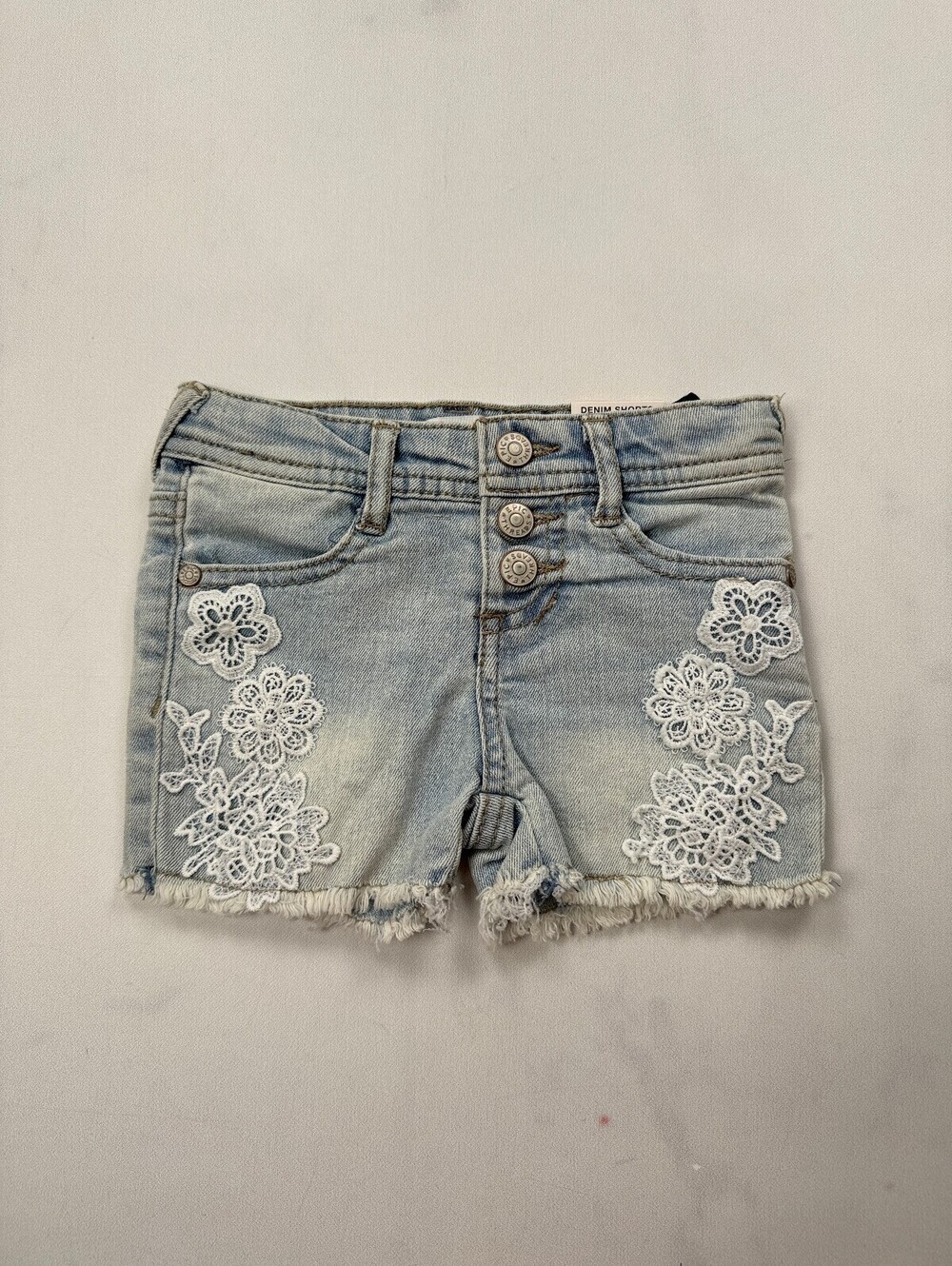 Epic Threads Embellished Denim Shorts Light Blue Modern Romantic - Girls 2T
